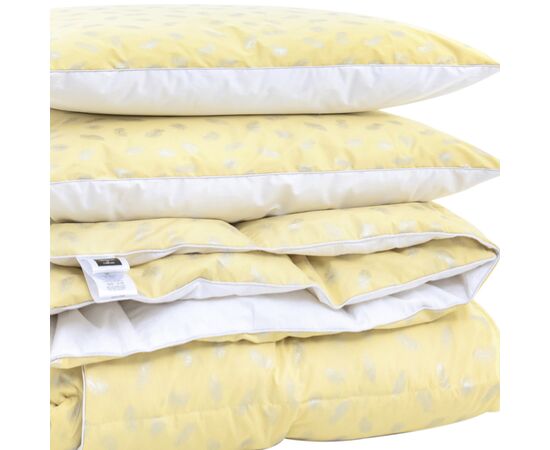 Ковдра MirSon Набір №2155 Bio-Beige Зима 90% пух ковдра 220х240 +подушки (2200003025064)