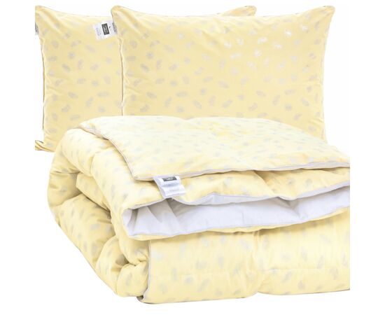 Ковдра MirSon Набір №2157 Bio-Beige Зима 90% пух ковдра 220х240+подушки (2200003025149)