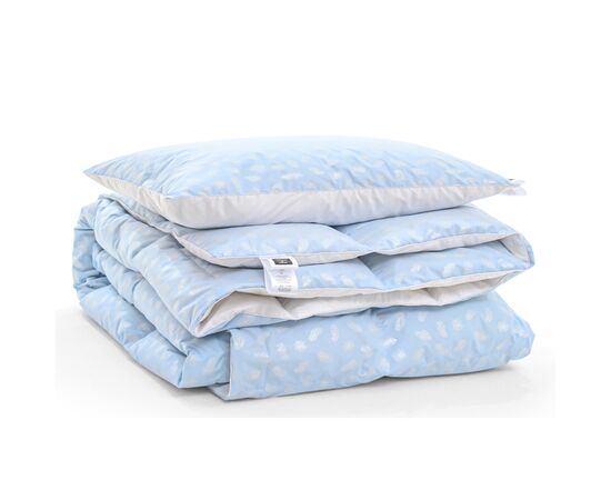 Ковдра MirSon Набір №2160 Bio-Blue Зима 90% пух ковдра 155х215+подушка (2200003025231), зображення 3 Ковдра MirSon Набір №2160 Bio-Blue Зима 90% пух ковдра 155х215+подушка (2200003025231), зображення 3