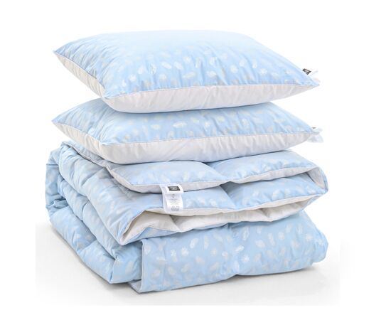 Ковдра MirSon Набір №2163 Bio-Blue Зима 90% пух ковдра 220х240+подушки (2200003025385), зображення 3 Ковдра MirSon Набір №2163 Bio-Blue Зима 90% пух ковдра 220х240+подушки (2200003025385), зображення 3