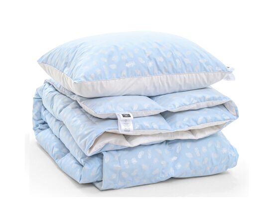 Одеяло MirSon Набор №2164 Bio-Blue Зима 90% пух одеяло 172х205+подушка (2200003025408), изображение 3 Одеяло MirSon Набор №2164 Bio-Blue Зима 90% пух одеяло 172х205+подушка (2200003025408), изображение 3