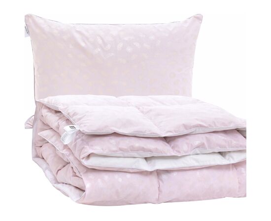 Ковдра MirSon Набір №2168 Bio-Pink Зима 90% пух ковдра 220х240+подушка (2200003025583)