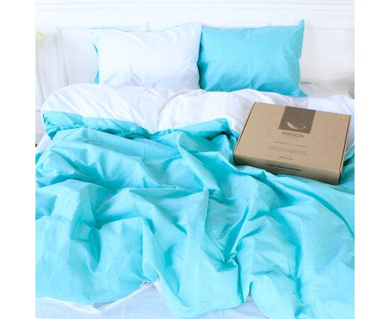 Постільна білизна MirSon Ranforce Elite White-Mint 110х140 дитячий (2200004662688), зображення 3 Постільна білизна MirSon Ranforce Elite White-Mint 110х140 дитячий (2200004662688), зображення 3