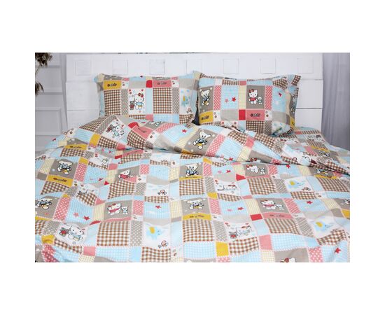 Постельное белье MirSon Бязь Ranforce Elite 17-0501 Hello kitty 200х220 Евро (2200004678085)