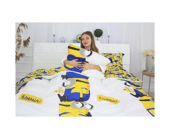 Постільна білизна MirSon Бязь Ranforce Elite 17-0506 Minions 220х240 King Size (2200004706702), зображення 3