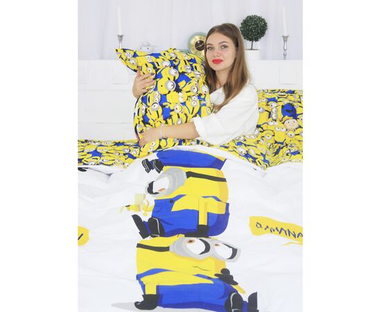 Постельное белье MirSon Бязь Ranforce Elite 17-0506 Minions 143х210 односпальный (2200004665863), изображение 2