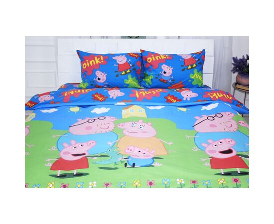 Постільна білизна MirSon Бязь Ranforce Elite 17-0507 Peppa 220х240 King Size (2200004706801)