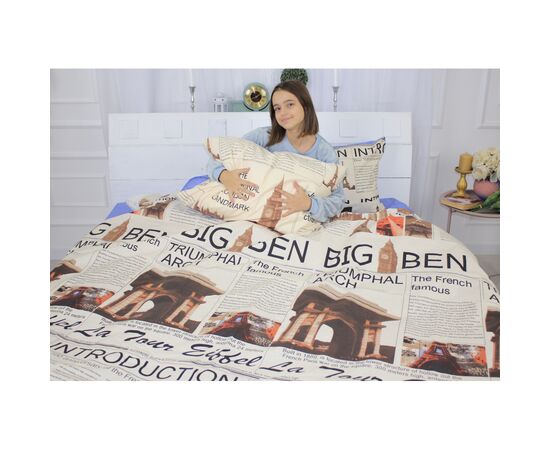 Постельное белье MirSon Бязь Ranforce Elite 17-0536 Big Ben 220х240 King Size (2200004704982), изображение 2 Постельное белье MirSon Бязь Ranforce Elite 17-0536 Big Ben 220х240 King Size (2200004704982), изображение 2