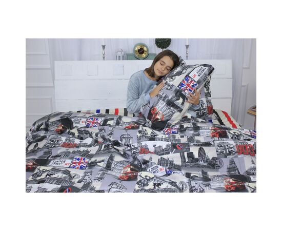 Постельное белье MirSon Бязь Ranforce Elite 17-0538 London Street 175х210 двуспальны (2200004672663), изображение 2