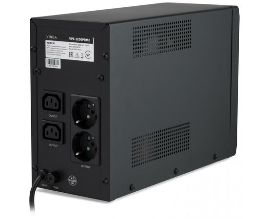 Пристрій безперебійного живлення Vinga LED 1200VA ( VPE-1200PRM2 ) (VPE-1200PRM2), зображення 4 Пристрій безперебійного живлення Vinga LED 1200VA ( VPE-1200PRM2 ) (VPE-1200PRM2), зображення 4