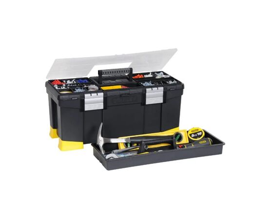 Ящик для инструментов Stanley Classic 22", 556x257x248 мм, с органайзерами (1-97-512), изображение 2 Ящик для инструментов Stanley Classic 22", 556x257x248 мм, с органайзерами (1-97-512), изображение 2