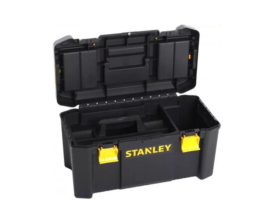 Ящик для инструментов Stanley ESSENTIAL, 480х250х250 мм (19), пластиковый (STST1-75520), изображение 4 Ящик для инструментов Stanley ESSENTIAL, 480х250х250 мм (19), пластиковый (STST1-75520), изображение 4