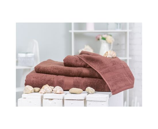 Полотенце MirSon набор банный №5001 SoftNess Brown 40x70, 50x90, 70x140, 100x (2200003183252)