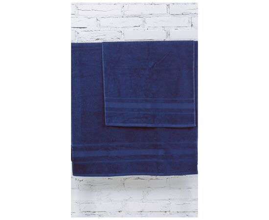 Полотенце MirSon набор банный №5003 SoftNess Darkblue 50x90, 70x140 (2200003182958), изображение 2