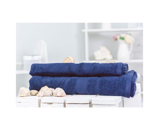 Рушник MirSon набір банний 5003 SoftNess Darkblue 50x90, 70x140 (2200003182958)