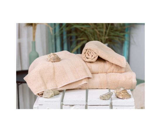 Полотенце MirSon набор банный №5005 SoftNess Ivory 40x70, 50x90, 70x140, 100x (2200003183290)
