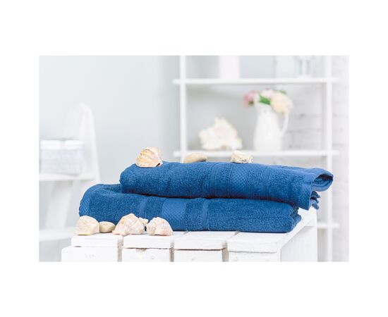 Рушник MirSon набір банний 5006 SoftNess Kingblue 50x90, 70x140 (2200003182989)