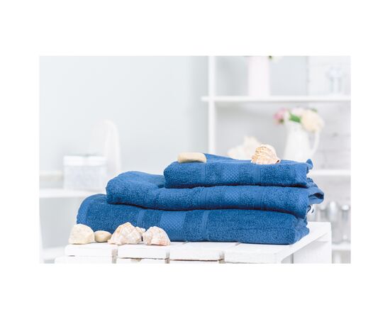 Полотенце MirSon набор банный №5006 SoftNess Kingblue 50x90, 70x140, 100x150 (2200003182668)