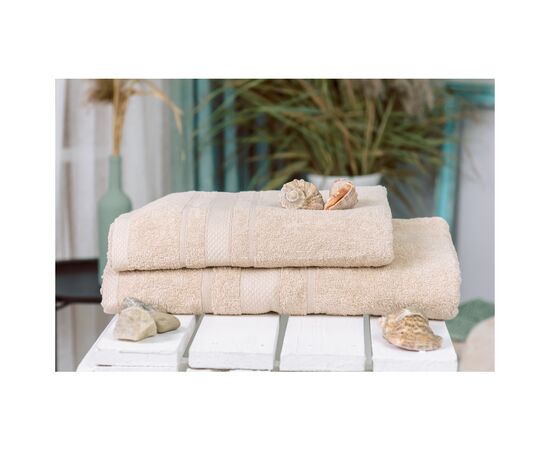 Рушник MirSon набір банний 5014 SoftNess Beige 50x90, 70x140 (2200003183061)