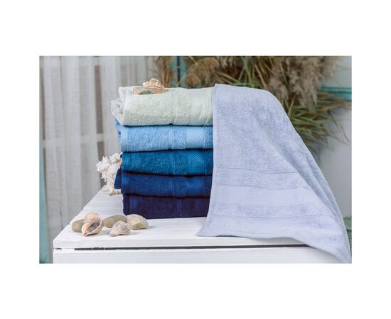 Полотенце MirSon набор банный №5022 SoftNes Azure 70x140 см 6 шт (2200003181098), изображение 2