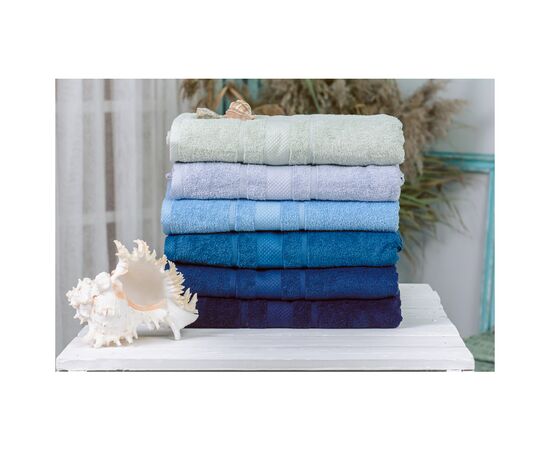 Полотенце MirSon набор банный №5022 SoftNes Azure 70x140 см 6 шт (2200003181098)