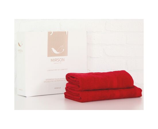 Полотенце MirSon набор банный №5070 Elite SoftNess Bordo 50х90, 70х140 (2200003183085)