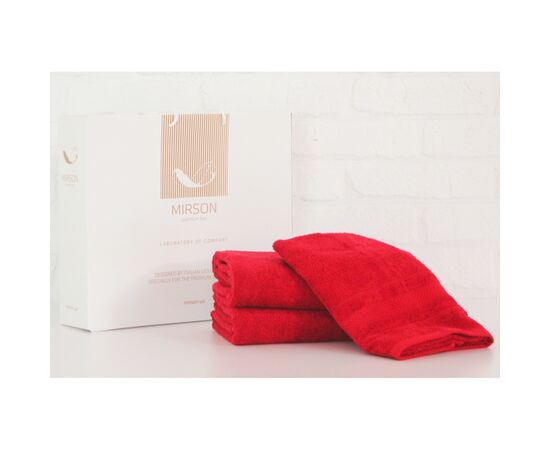 Рушник MirSon набір банний 5070 Elite SoftNess Bordo 50х90, 70х140, 100х15 (2200003960907)