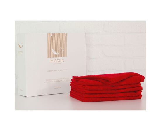 Рушник MirSon набір банний 5070 Elite SoftNess Bordo 70х140 6 шт (2200003524109)