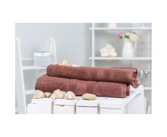 Полотенце MirSon набор банный №5071 Elite SoftNess Brown 50х90, 70х140 (2200003183092), изображение 2