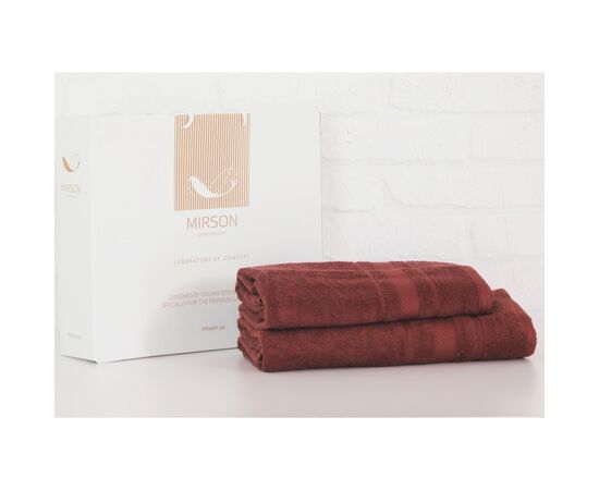 Рушник MirSon набір банний 5071 Elite SoftNess Brown 50х90, 70х140 (2200003183092)