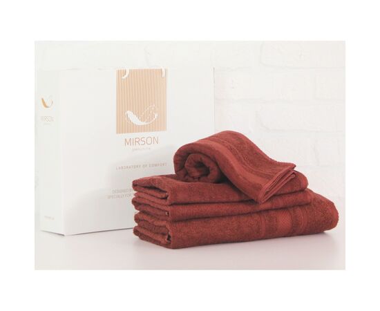 Рушник MirSon набір банний 5071 Elite SoftNess Brown 40х70, 50х90, 70х140, (2200003975635)