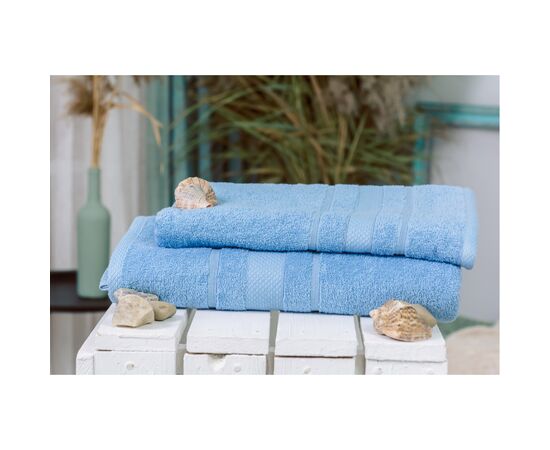 Полотенце MirSon набор банных №5072 Elite SoftNess Cornflower 50х90, 70х140 (2200003183108), изображение 2