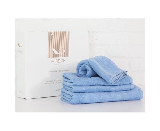 Полотенце MirSon набор банных №5072 Elite SoftNess Cornflower 40х70, 50х90, 7 (2200003975642)
