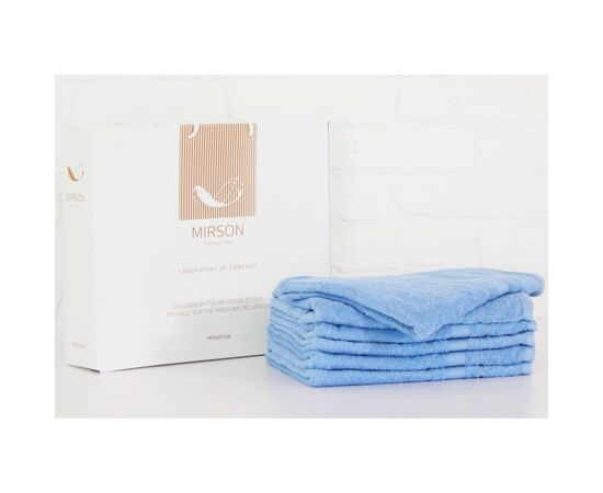 Полотенце MirSon набор банных №5072 Elite SoftNess Cornflower 70х140 6 шт (2200003524123)