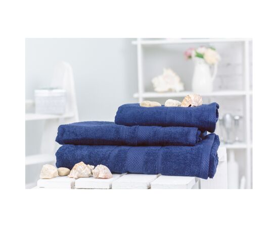 Полотенце MirSon набор банных №5073 Elite SoftNess Darkblue 50х90, 70х140, 10 (2200003960938), изображение 2 Полотенце MirSon набор банных №5073 Elite SoftNess Darkblue 50х90, 70х140, 10 (2200003960938), изображение 2