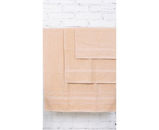 Полотенце MirSon набор банных №5075 Elite SoftNess Ivory 50х90, 70х140, 100х1 (2200003960952), изображение 3