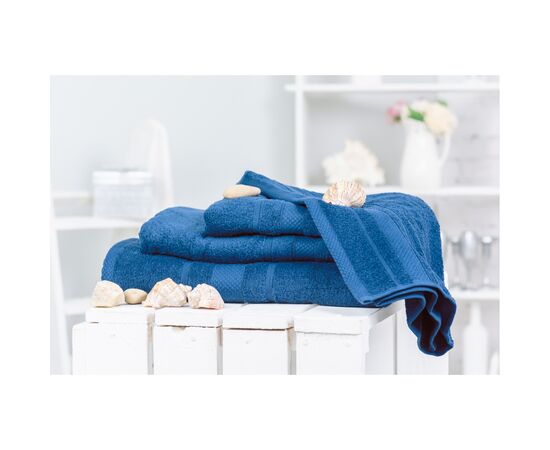 Полотенце MirSon набор банных №5076 Elite SoftNess Kingblue 40х70, 50х90, 70х (2200003975680), изображение 2