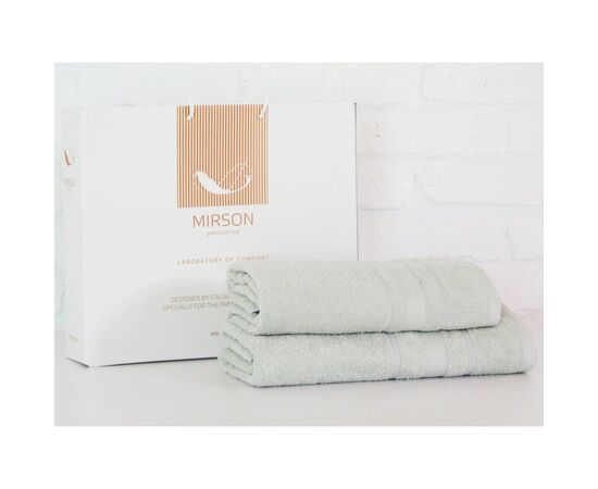 Рушник MirSon набір банних 5078 Elite SoftNess Menthol 50х90, 70х140 (2200003183160)