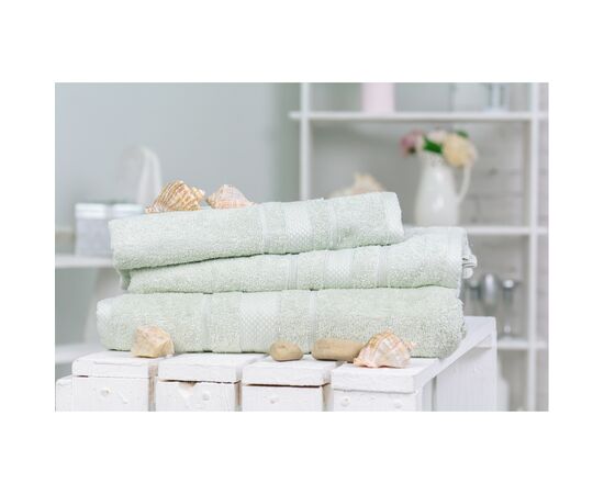 Полотенце MirSon набор банных №5078 Elite SoftNess Menthol 50х90, 70х140, 100 (2200003960983), изображение 2 Полотенце MirSon набор банных №5078 Elite SoftNess Menthol 50х90, 70х140, 100 (2200003960983), изображение 2