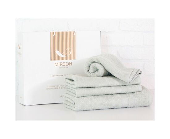 Рушник MirSon набір банних 5078 Elite SoftNess Menthol 40х70, 50х90, 70х14 (2200003975703)