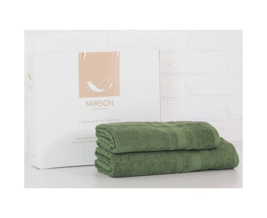 Рушник MirSon набір банних 5079 Elite SoftNess Military 50х90, 70х140 (2200003183177)