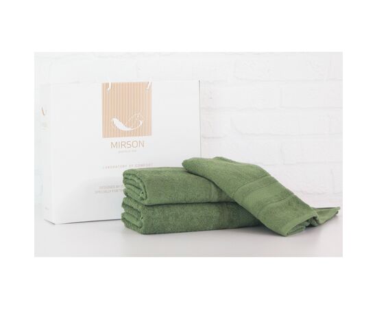 Рушник MirSon набір банних 5079 Elite SoftNess Military 50х90, 70х140, 100 (2200003981735)