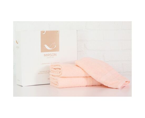 Полотенце MirSon набор банных №5080 Elite SoftNess Peach 50х90, 70х140, 100х1 (2200003961003)