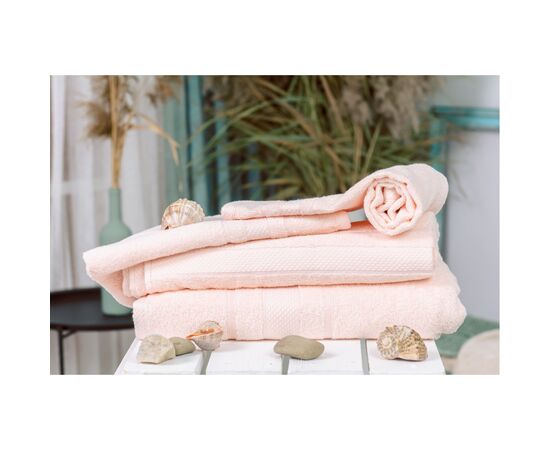 Полотенце MirSon набор банных №5080 Elite SoftNess Peach 40х70, 50х90, 70х140 (2200003975727), изображение 2