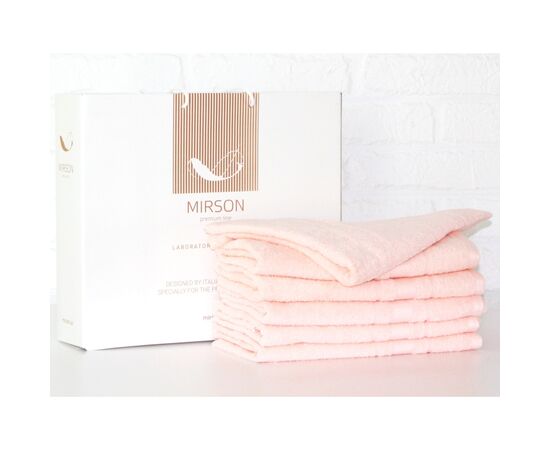 Полотенце MirSon набор банных №5080 Elite SoftNess Peach 70х140 6 шт (2200003524208)