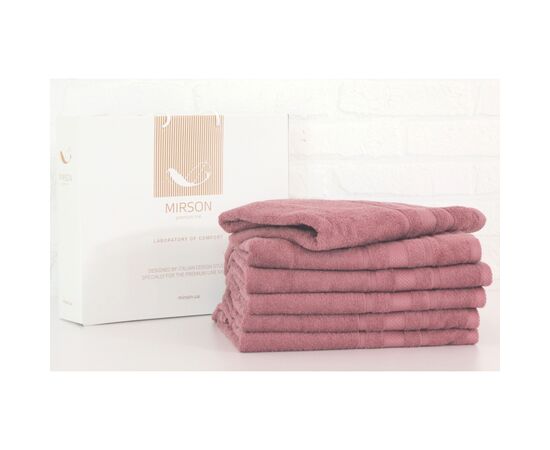 Рушник MirSon набір банних №5083 Elite SoftNess Violet 50х90 6 шт (2200003524079)
