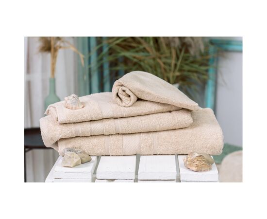 Полотенце MirSon набор банных №5084 Elite SoftNess Beige 40х70, 50х90, 70х140 (2200003183542), изображение 2 Полотенце MirSon набор банных №5084 Elite SoftNess Beige 40х70, 50х90, 70х140 (2200003183542), изображение 2