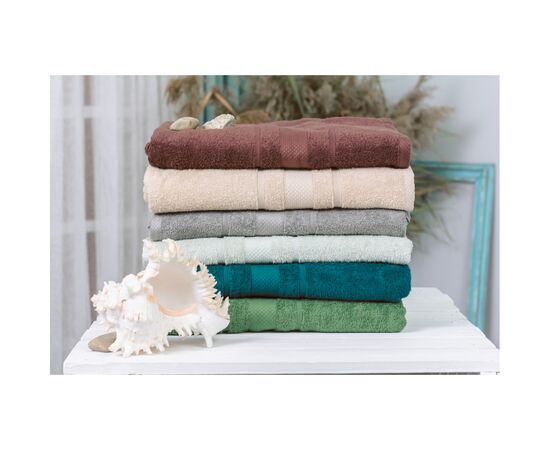 Полотенце MirSon набор банных №5089 Elite SoftNes Nature 70х140 6 шт (2200003181166), изображение 2
