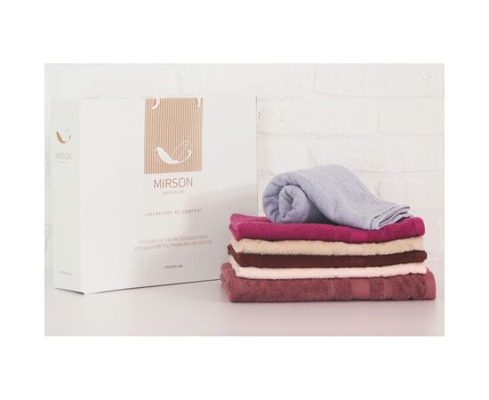 Полотенце MirSon набор банных №5090 Elite SoftNes Delicacy 50х90 6 шт (2200003181074)