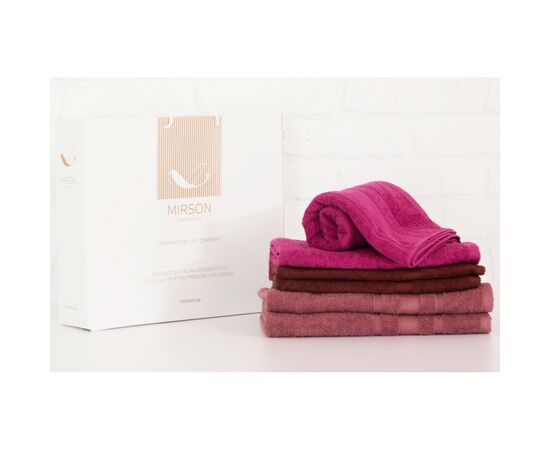 Полотенце MirSon набор банных №5100 Elite SoftNes Fancy 50х90 6 шт (2200003525649)